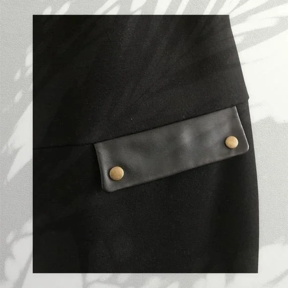 NINE & CO. Dress Slip On Sleeveless Black Fitted Size 2 - Picture 3 of 5